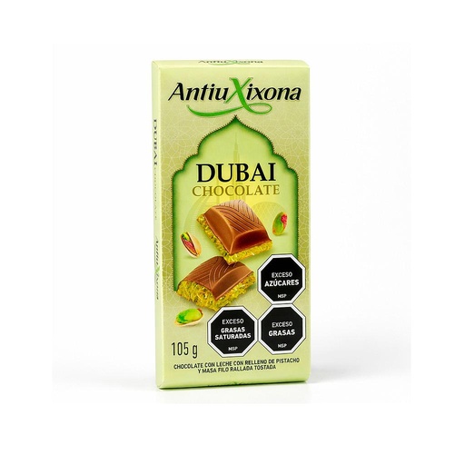 [35724] CHOCOLATE ANTIU XIXONA DUBAI 105 GRAMOS