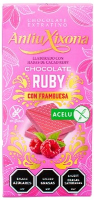 [31457] CHOCOLATE ANTIU XIXONA RUBY CON FRAMBUESA 100 GRAMOS