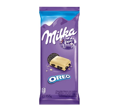 [434] CHOCOLATE MILKA BLANCO CON OREO 155 GRAMOS