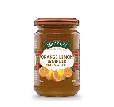 [714] MERMELADA MACKAYS NARANJA/LIMON/JENGIBRE 340 GRAMO