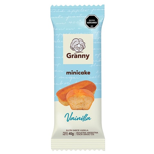 [35430] MINI CAKE GRANNY SABOR VAINILLA 40 GRAMOS