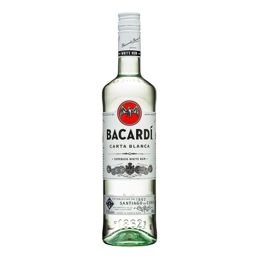 [1636] RON BACARDI CARTA BLANCA 700 ML