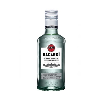 [2643] RON BACARDI CARTA BLANCA PETACA 200 ML