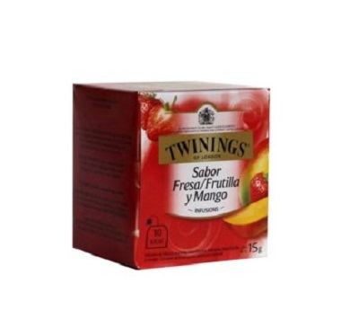 [1986] TE TWININGS FRUTILLA Y MANGO 10 SOBRES