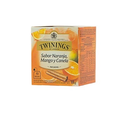 [1282] TE TWININGS NARANJA, MANGO Y CANELA 10 SOBRES