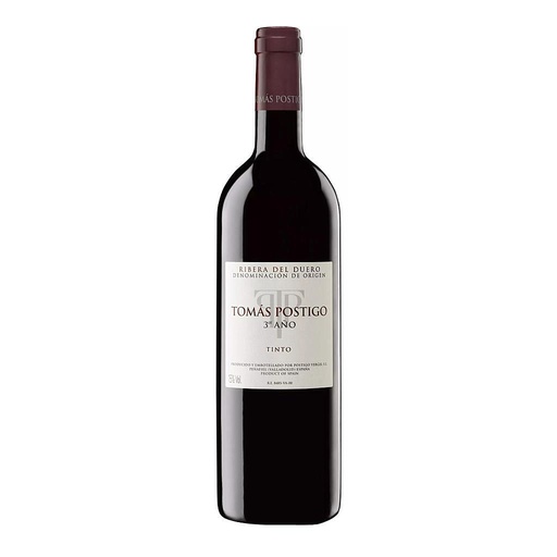 [4674] VINO TOMAS POSTIGO 3ER AÑO TINTO 2018 750 ML