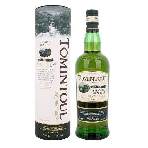 [3717] WHISKY DE MALTA ESCOCES TOMINTOUL PEATY TANG 700 ML