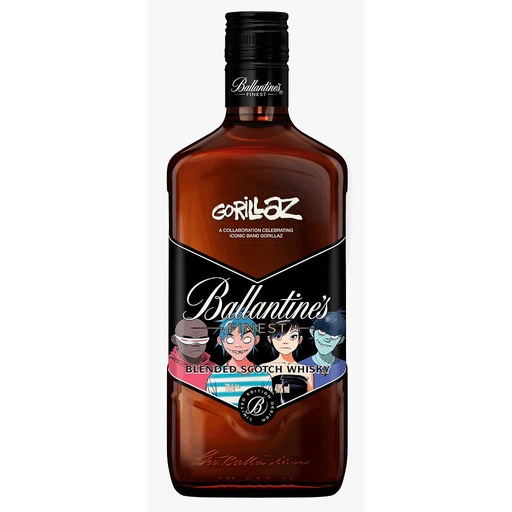 [32424] WHISKY ESCOCES BALLANTINES 1 LITRO EDICION LIMITADA GORILLAZ